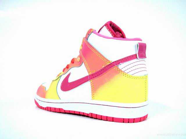 jaune femme rouge nike dunk de (2)